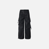 Premium Designer Wide Leg PU Multi-Pocket Pants