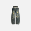 2000s Elevated Rinse Torn Hole Denim