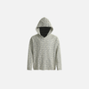Retro Knit Stripe Hood Sweatshirt