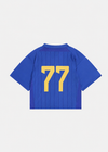 77 Baskılı Tişört, model üzerinde — Navra Wear