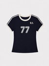 77 Çizgili Tişört, stil görünüm — Navra Wear
