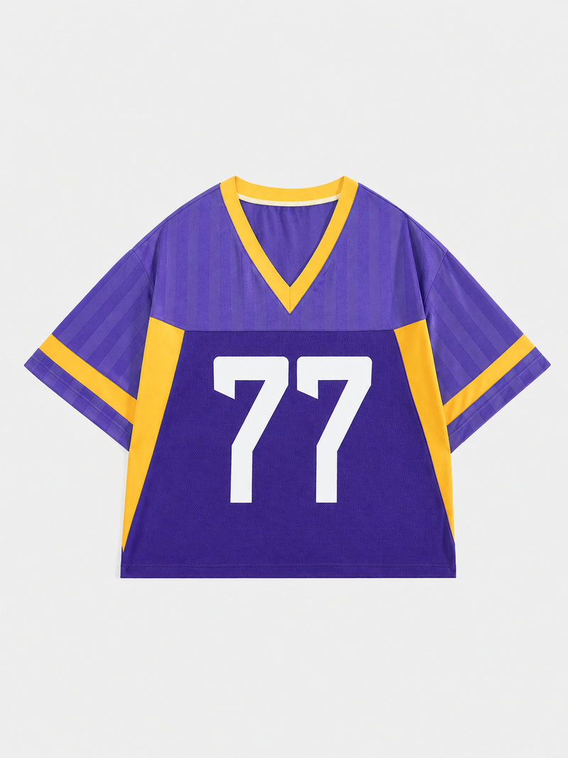 77 V Yaka Tişört, arka görünüm — Navra Wear