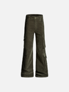 2000s Trendy Minimalist Multi-Pocket Flared Pants