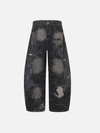 Metro Torn Rinse Bell Leg Denim