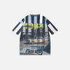 Mesh Archive Multi-Stripe Print Short Sleeve Jersey T-Shirt