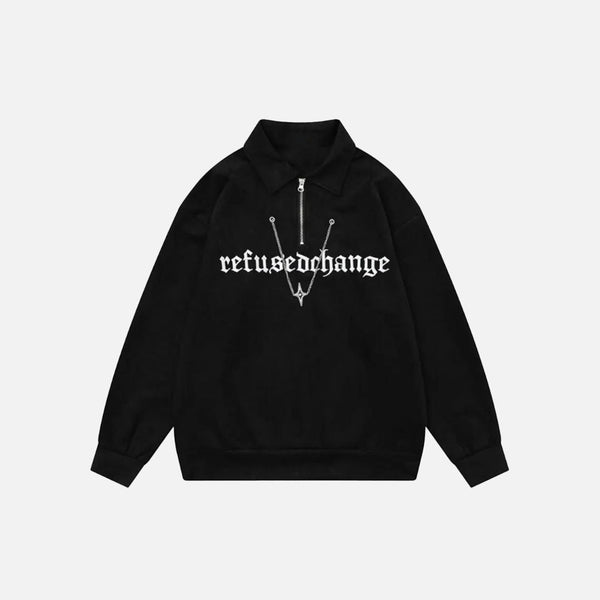 Chrome Script Boxy Sweatshirt