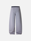 Wide Leg Mozaik Desenli Jogger, detay görünüm — Navra Wear