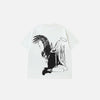 Relaxed Seraphic Wings Designed T-Shirt