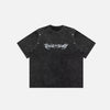 Retro-Faded Stone-Rinsed Oversize Sleeveless Crew T-Shirt