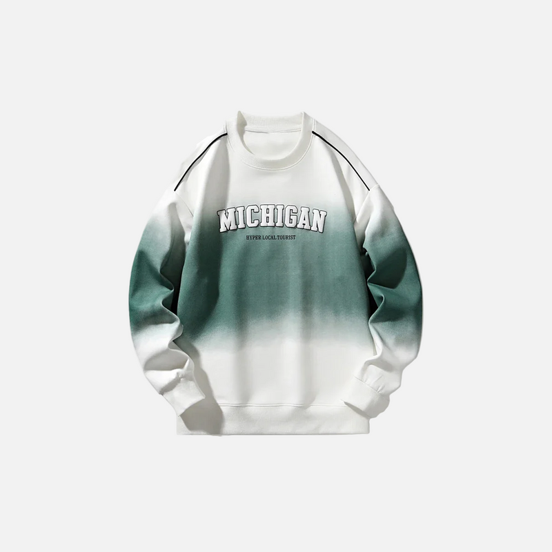 Dark Gradient Script Boxy Top