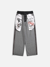 Western Style Utility Reverse Contrast Color Denim