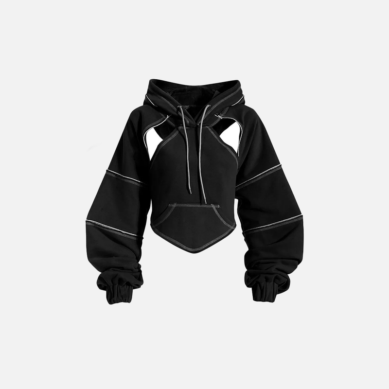2000s Contrast Line Sweatshirt