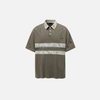 Old School Rebel-Cut Torn-Vibe Patched Ripped Collar-Knit Collar T-Shirt