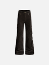 2000s Trendy Minimalist Multi-Pocket Flared Pants