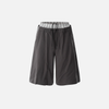 Layered Illusion Plaid Shorts