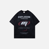 Underground Frosted Rebel-Cut Artwork Cotton Oversized T-Shirt