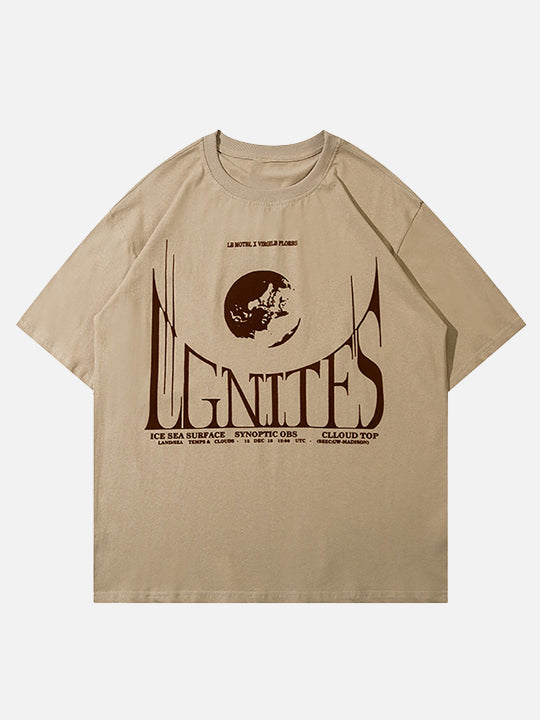 Letter Print Relaxed T-Shirt