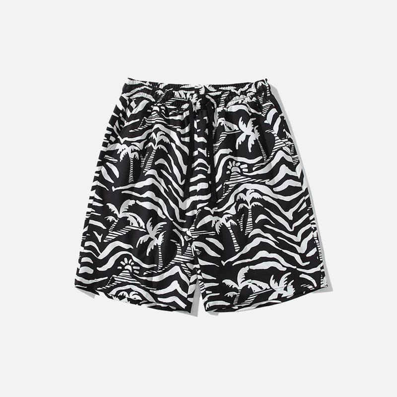 Glacial Silk Print Shorts