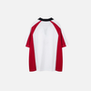 Old School Mosaic Print Mesh Jersey Sport-Collar Sport T-Shirt
