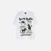 Digital-Age Funny Black Whisker Cartoon Visual Cotton T-Shirt