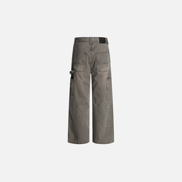 Metro Carpenter Rinse Faded Utility Denim alternatif görünüm