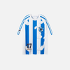 Polyester Sport Stripe Mesh Print Feather T-Shirt