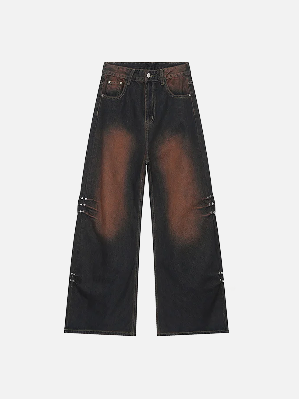 Metro Stud Bell Leg Denim