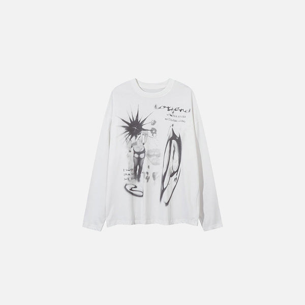 Vision Drop Graphic Sweatshirt alternatif görünüm