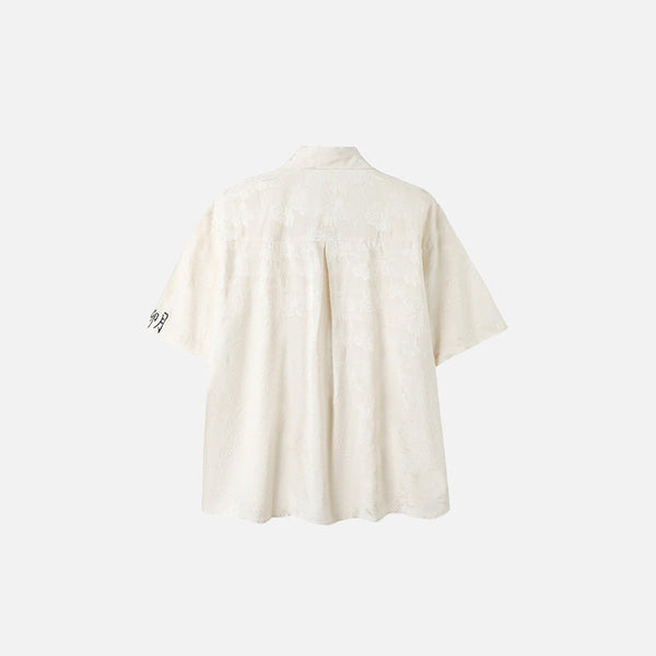 Rose Stitch Embroidered Womens Top alternatif görünüm