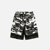 Broken Camo Distressed Shorts