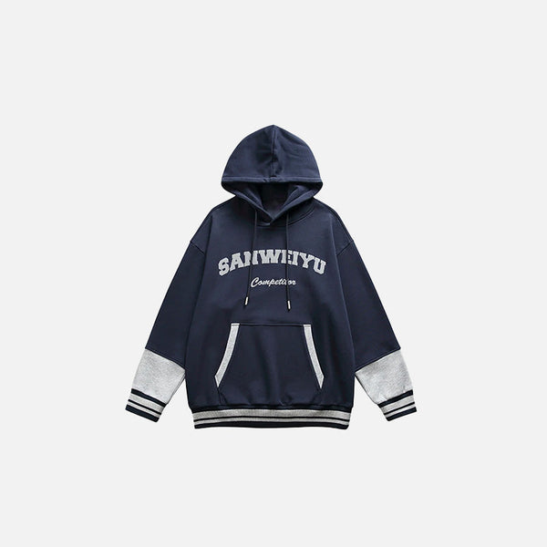 Colorblock Oversized Sweatshirt alternatif görünüm