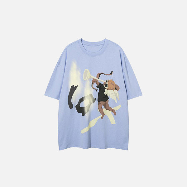 Celestial Horn Abstract T-Shirt alternatif görünüm