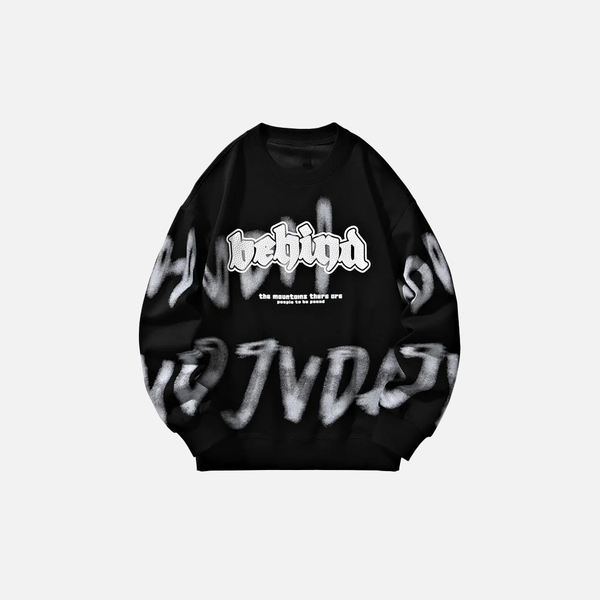 Script Drop Crewneck Sweatshirt alternatif görünüm