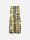 2000s Trendy Painted Plaid Wide Leg Street Pants