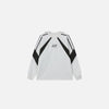 Front view of the gray Momentum Tech Long Sleeve T-shirt in a gray background