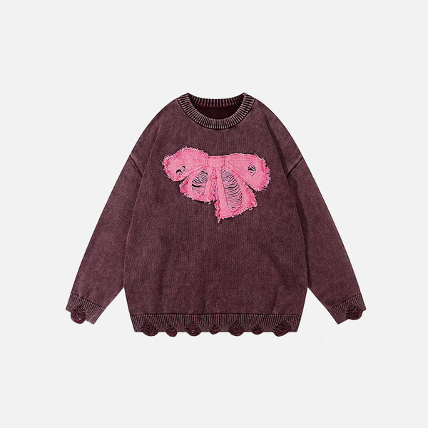 Raw Edge Relaxed Crewneck alternatif görünüm