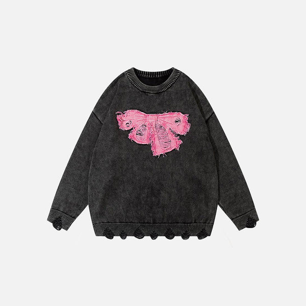 Raw Edge Relaxed Crewneck