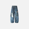Metro Faded Relaxed Bell Leg Utility Denim