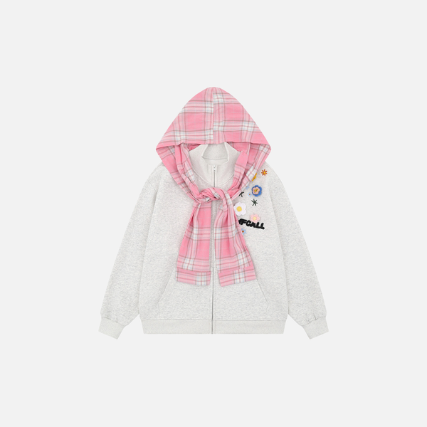 Bloom Detach Hood Cozy Sweatshirt alternatif görünüm