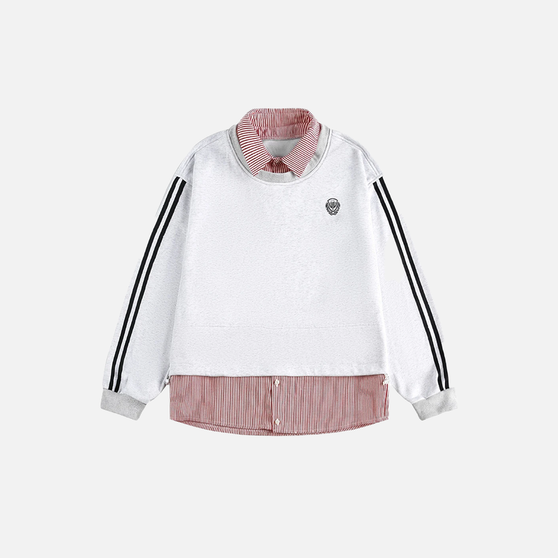 Varsity Layered Boxy Sweatshirt