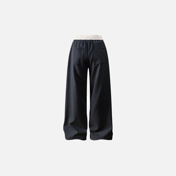 Y2K Ekose Jogger alternatif görünüm