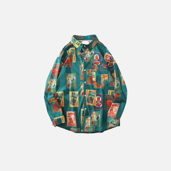 Mens Retro Aloha Tropical Beach Top alternatif görünüm