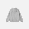 Curved Seam Zip-Up Sweatshirt