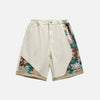 Garden Quilt Denim Shorts
