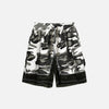Broken Camo Distressed Shorts