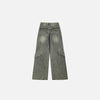 Urban Mosaic Bell-Leg Denim