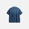 Faded Faded-Wash Sport-Collar T-Shirt