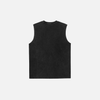 Air-Light Nostalgia Visual Print Oversized Sleeveless T-Shirt