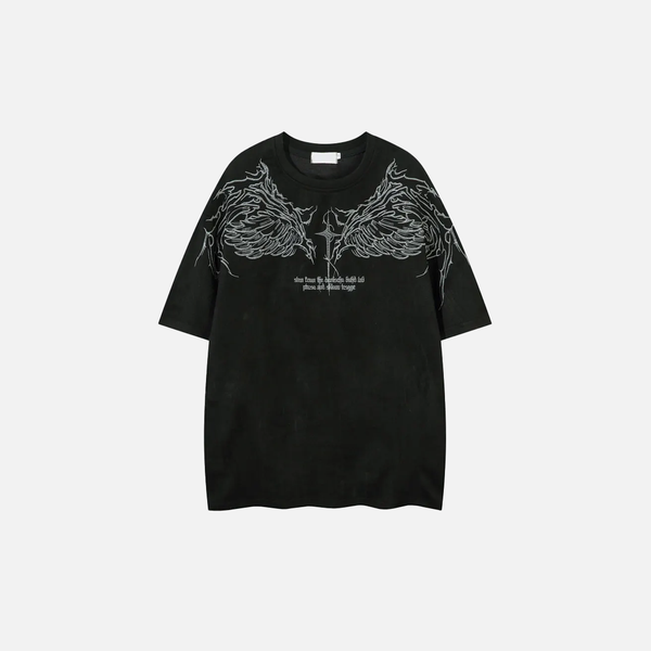 Plush Oversized Hand-Stitched Short Sleeve T-Shirt
