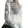 Crystal Zip White Long Sleeve